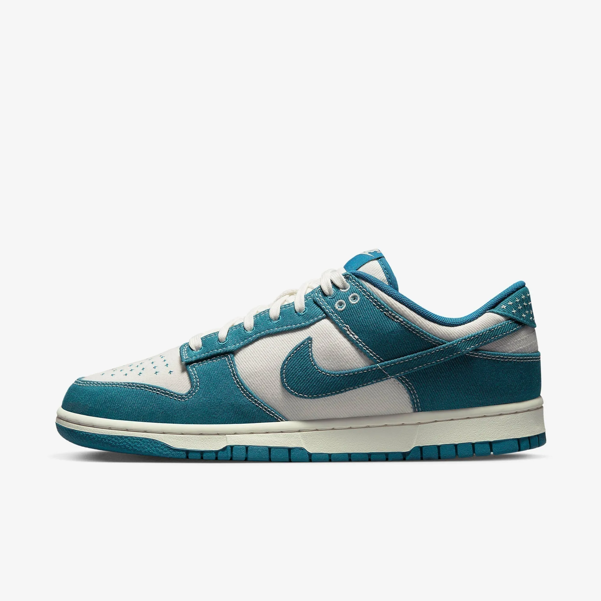 (Men's) Nike Dunk Low Retro SE 'Sashiko Denim Industrial Blue' (2023) DV0834-101 Blown Rubber Traction