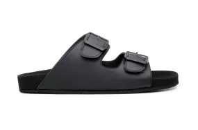 Truda Sandal in Black from Green Laces Canvas Arch Support Urban Walkers