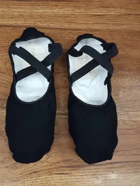 Hanami -- Four Way Stretch Canvas Split Sole Ballet -- Black Dance Mode