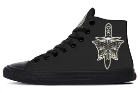 Star Shine Butterfly Knife High Tops
