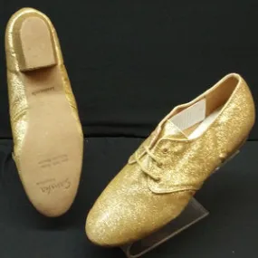 Cabaret -- Performance Salsa Shoe -- Gold Glitter Ergonomic Cold Weather