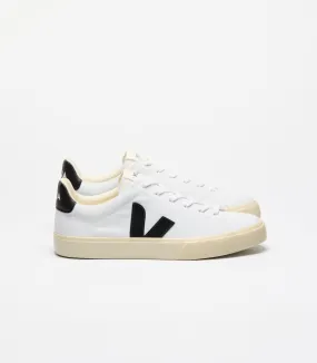 Campo Canvas in White Black from Veja Durable Build Airport Travel