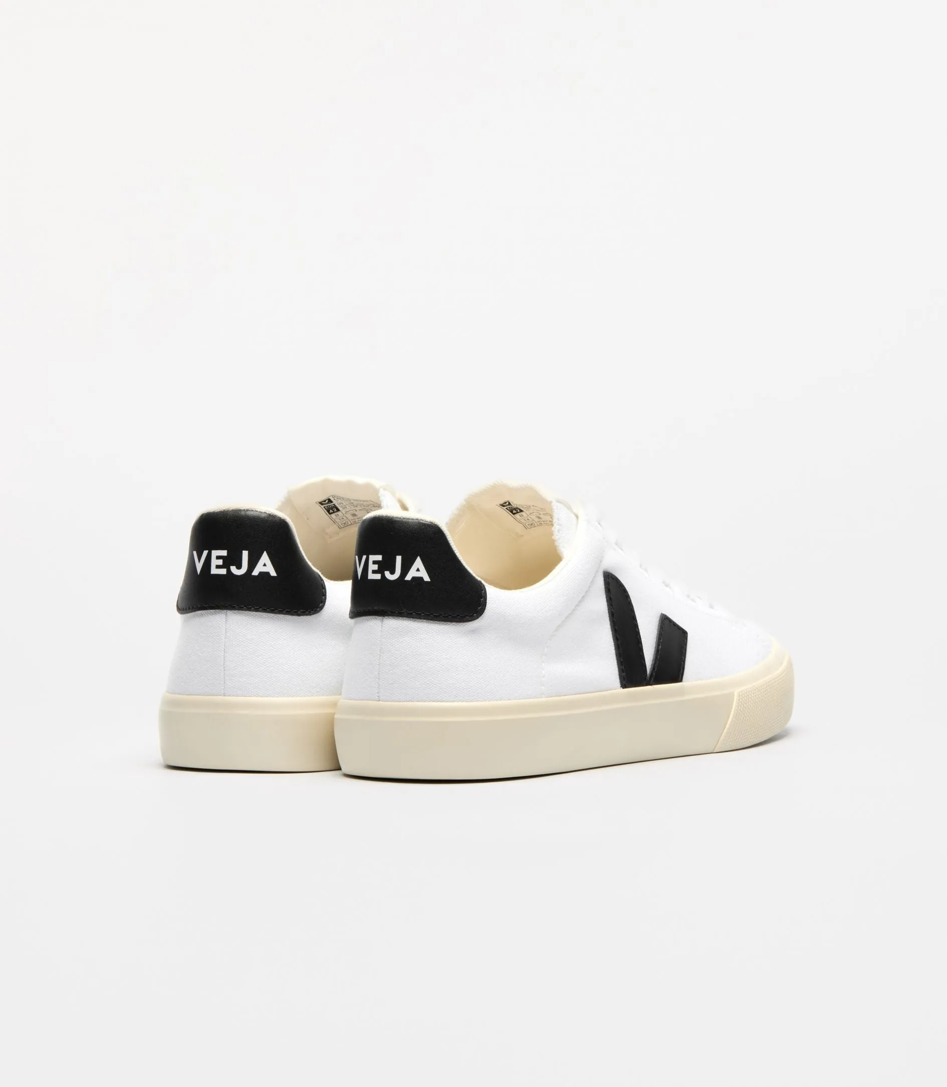 Slip On Style construction Campo Canvas in White Black from Veja