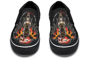 Modern Edge Can't Burn Us All Slip On Shoes