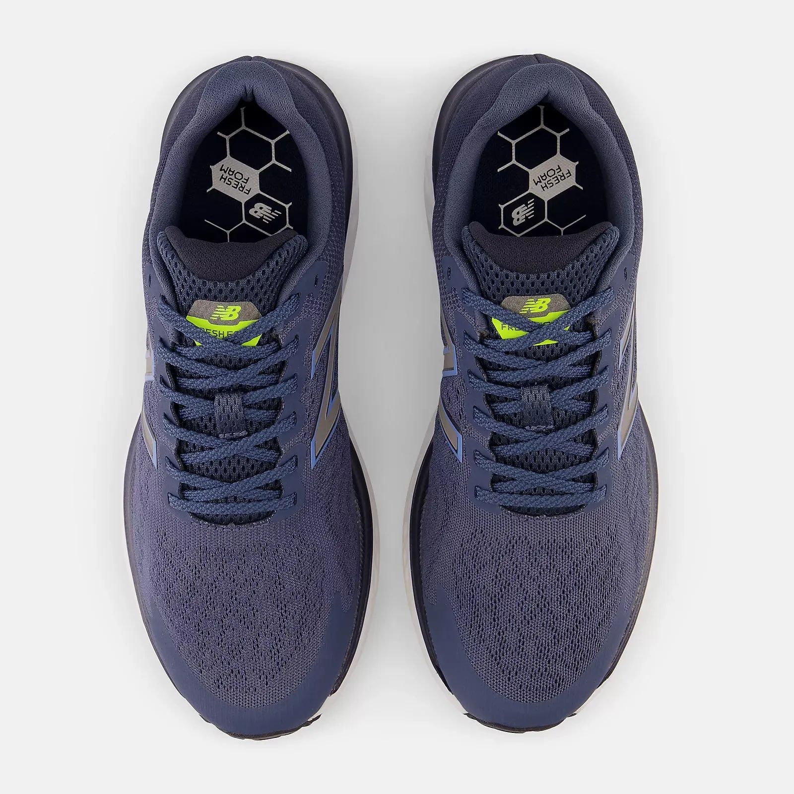 Comfort Lining Fresh Foam 680v7 - Navy with Yellow