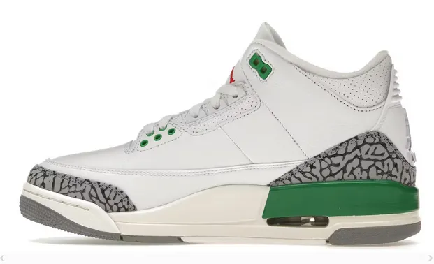 Jordan 3 Retro Lucky Green (Women's) Durable Build