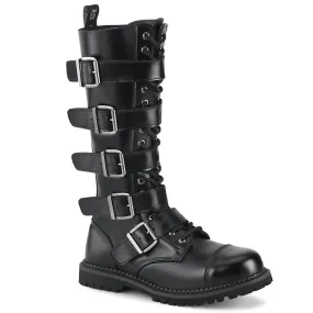 Greek Ease RIOT-18BK Black Leather