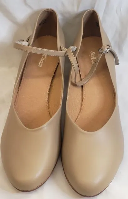 Teen Edge 1.5" Amaya -- Instep Strap Character Shoe -- Tan