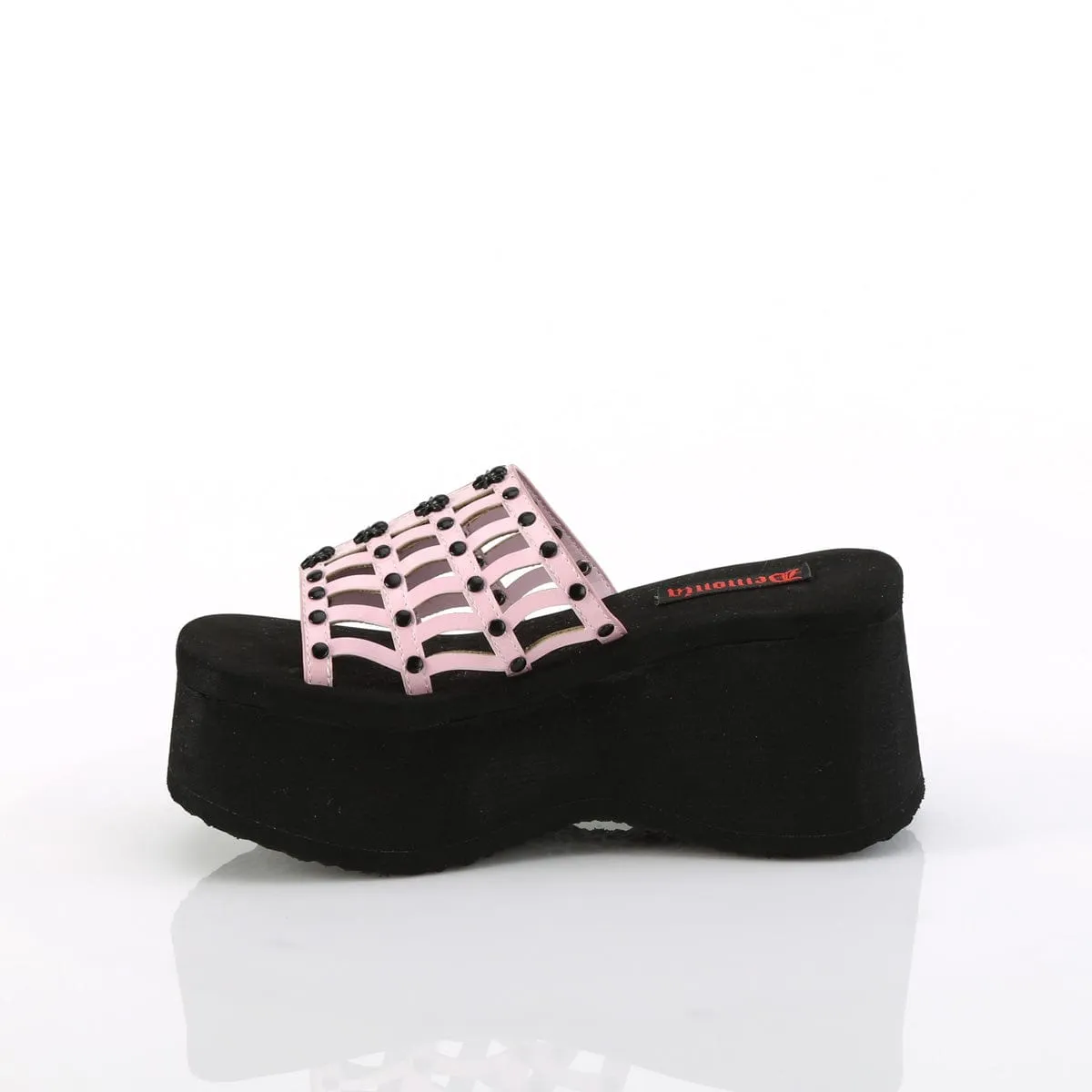Rock Path Comfort footbed FUNN-13 Baby Pink Hologram Patent