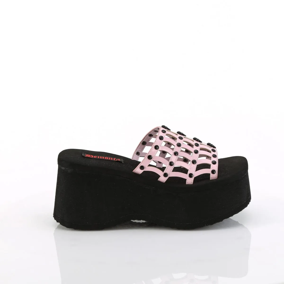 FUNN-13 Baby Pink Hologram Patent Padded Matte Base