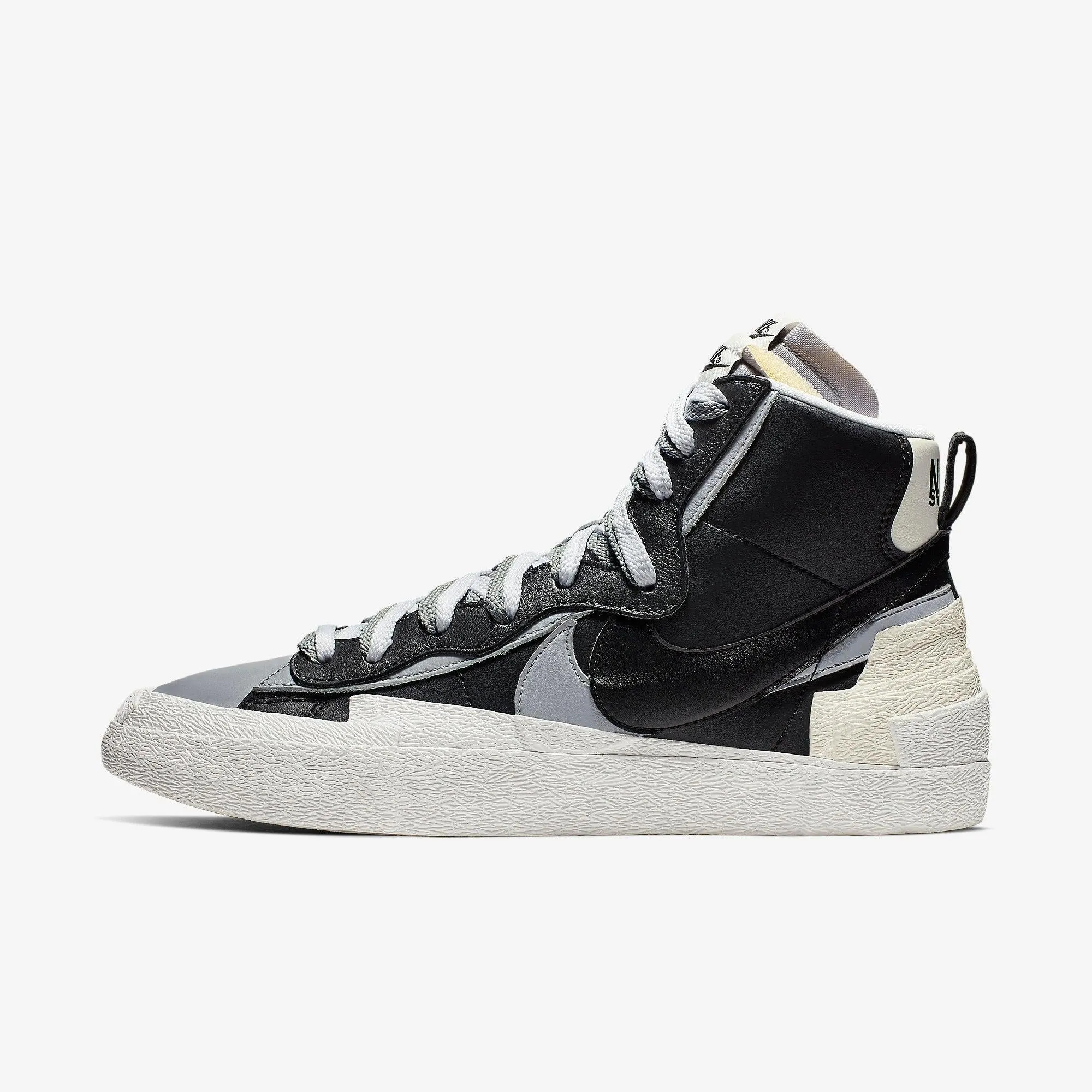 Light Fabric Clean Structure (Men's) Nike Blazer Mid x Sacai 'Black' (2019) BV0072-002