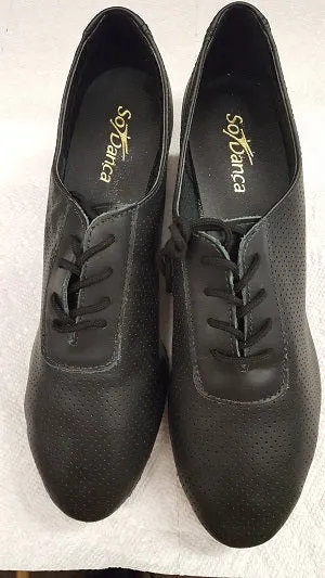 1.25" Rory -- Practice Ballroom Oxford -- Black Memory Foam Standing All Secure fit
