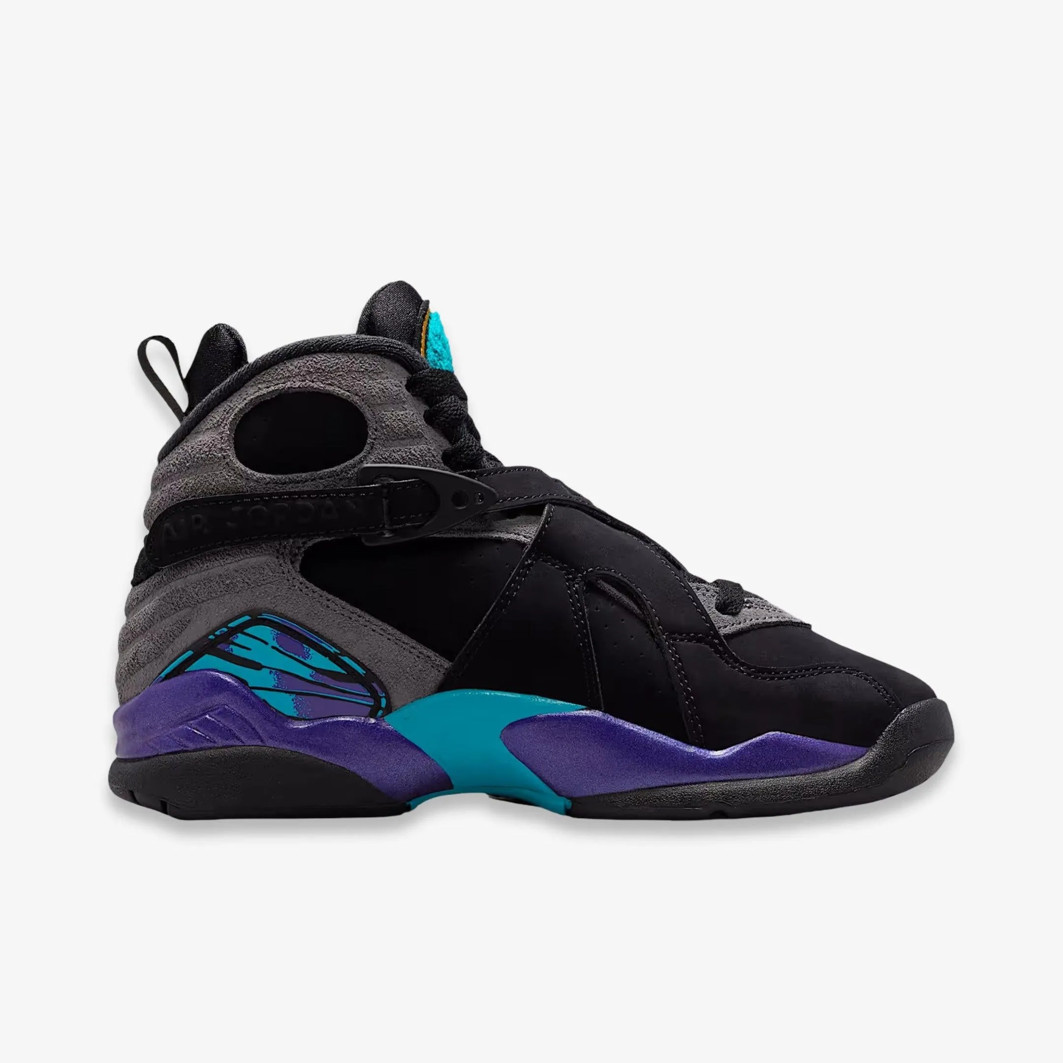 Platform Sole (GS) Air Jordan 8 Retro 'Aqua' (2025) 305368-006 No Tie Shock   Absorbing Midsole