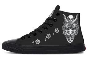 Hannya Mask High Tops Dry Fast Queen Fit