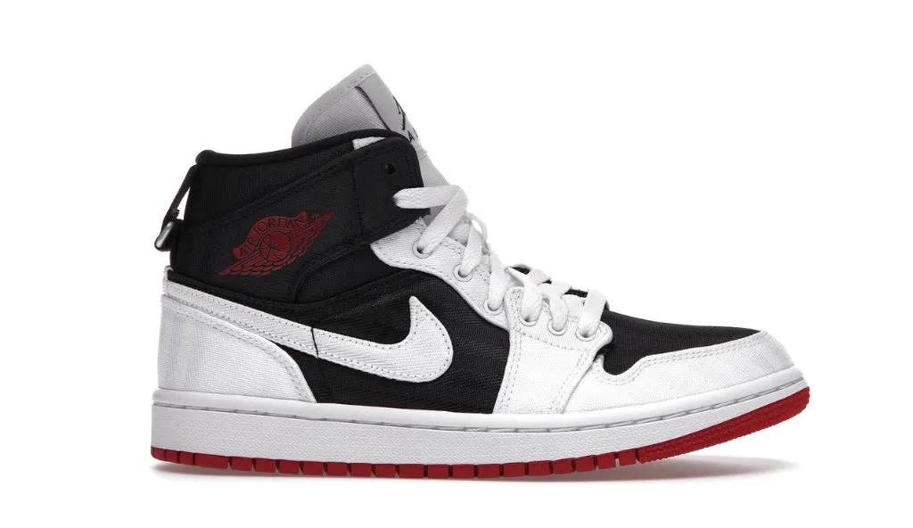 Clean Step Jordan 1 Mid SE Utility Canvas White Black Gym Red (W)