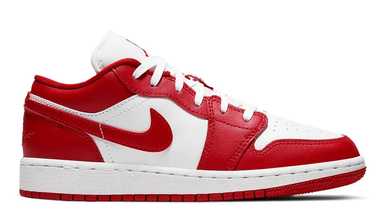 Wet Land Jordan 1 Low Gym Red White (GS)