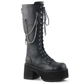 RANGER-303 Black Faux Leather Silent Walk