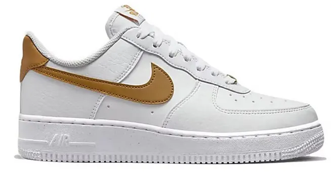 Balance Fit Padded collar Nike Air Force 1 Low Next Nature White Gold (W)