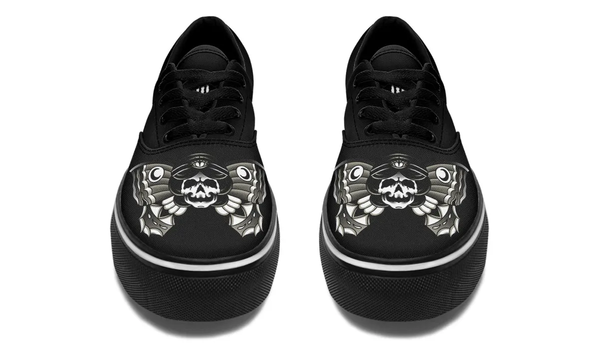 Deep Shade Undead Butterfly Girl Classic Shoes