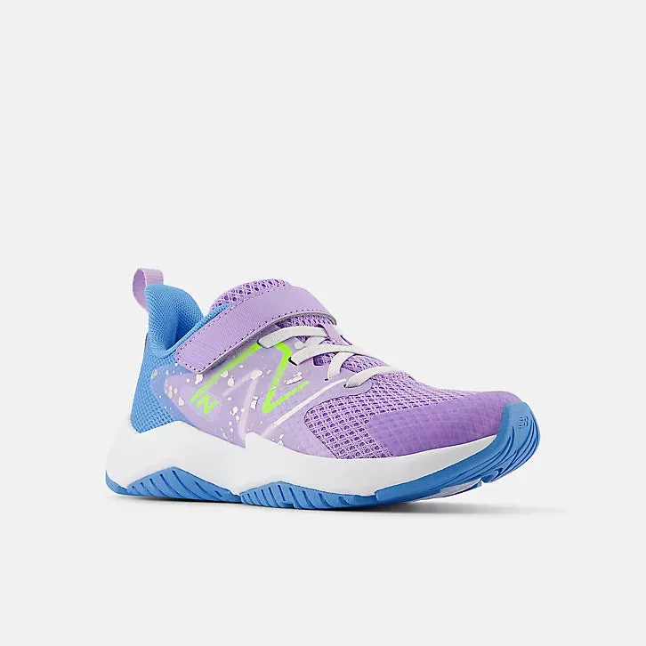 Rave Run v2 Bungee Lace with Top Strap - Lilac Glo with Sky Blue Dream Walk