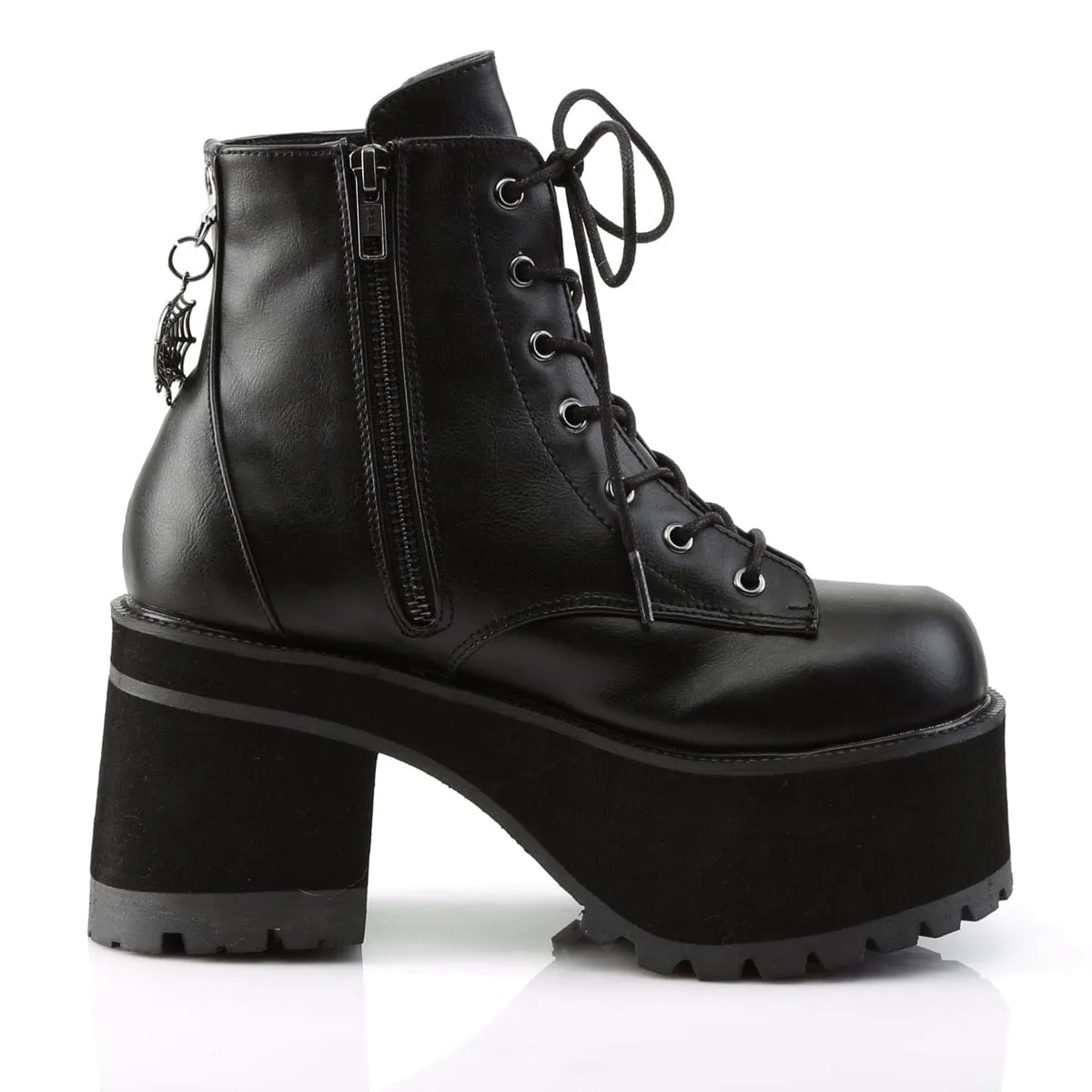 High Top RANGER-105 Black Vegan Leather