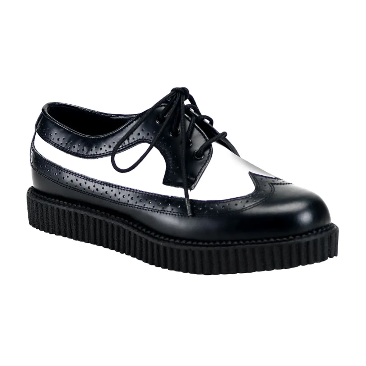 Light Step CREEPER-608 Black-White Leather