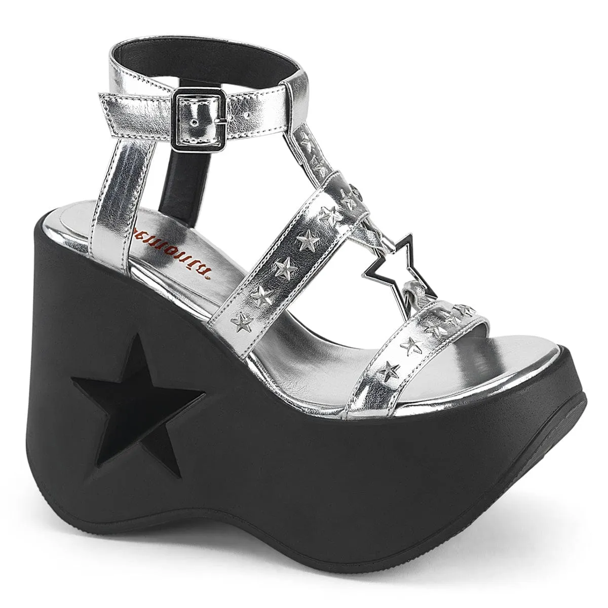 Wind Block World Step DYNAMITE-12 Silver Metallic Vegan Leather