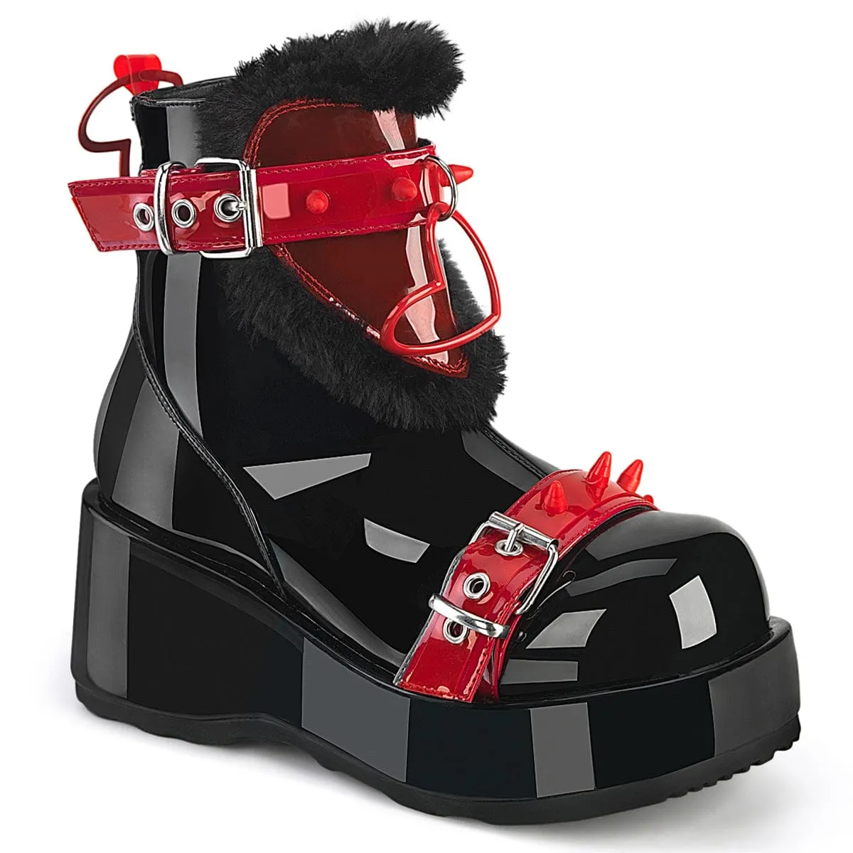 CUBBY-57 Black Patent -Red PVC Travel Must Training