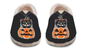 Pumpkin Cat Winter Casual Shoes Year long
