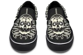 Skull Spider Slip On Shoes Padded Tongue