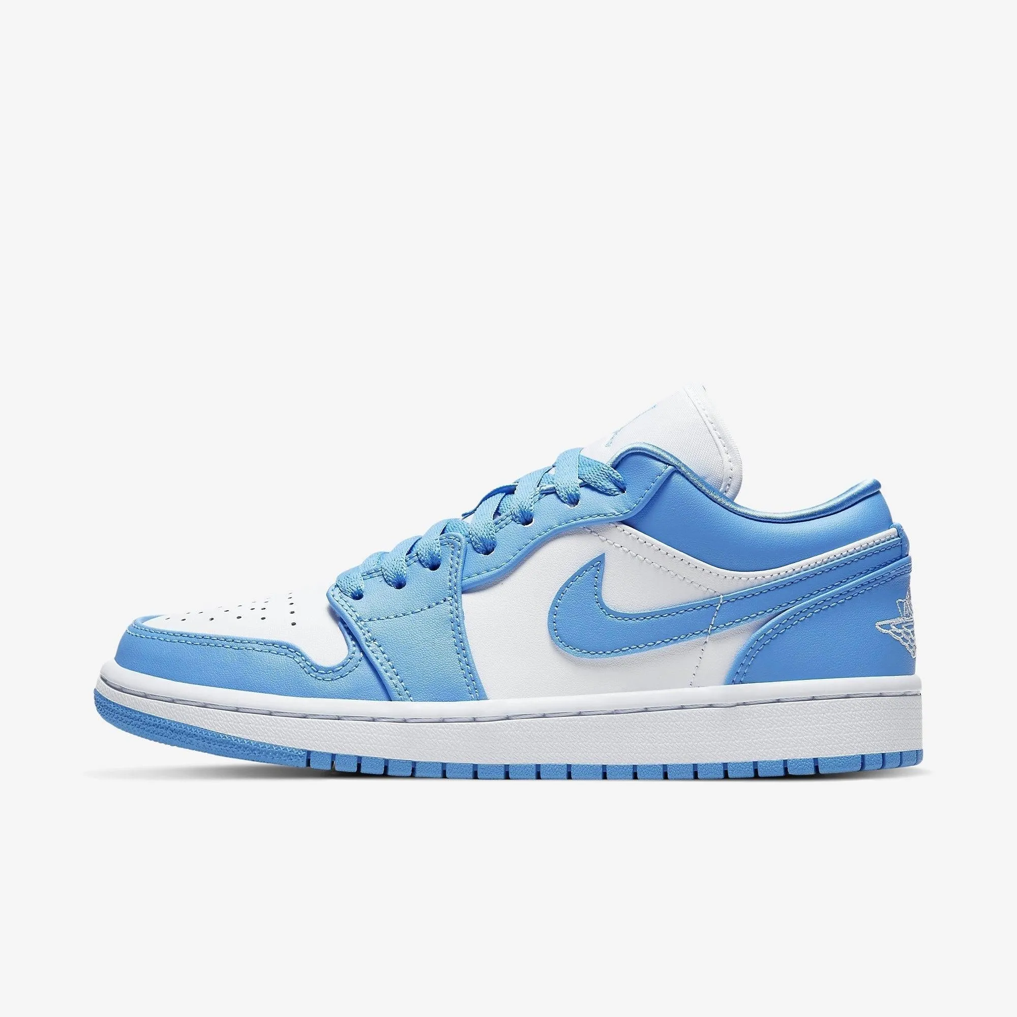 (Women's) Air Jordan 1 Low 'UNC University Blue' (2020) AO9944-441 Soft Collar Lining Quick Lacing System