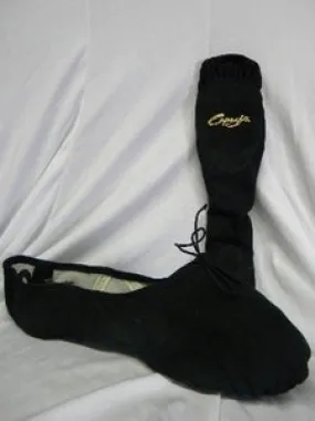 Anti Odor Urban Stroll Romeo Canvas -- Split Sole Ballet Slipper -- Black