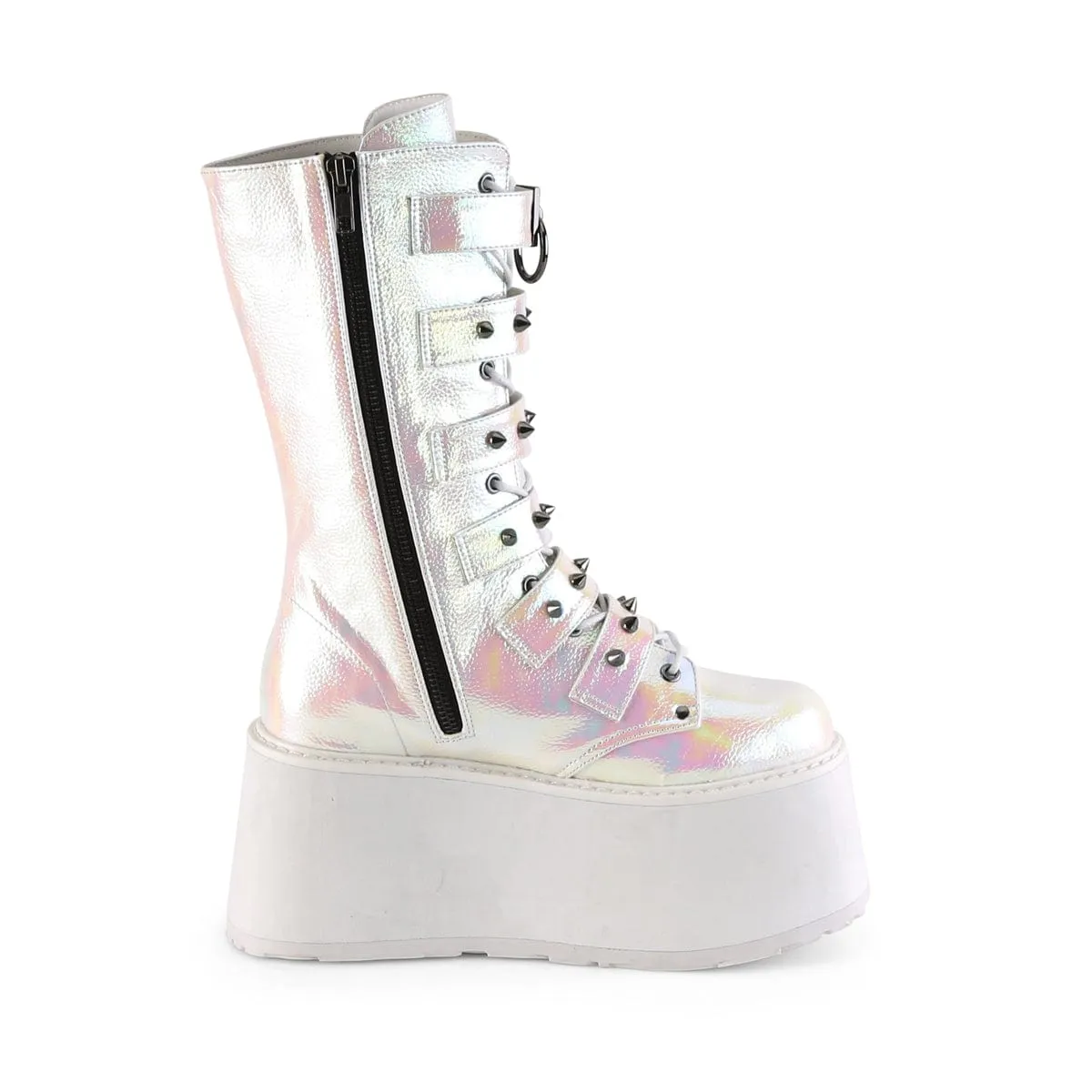 DAMNED-225 Pearl Iridescent Vegan Leather Chic Cool