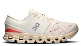 On Running Cloud X 4 Ivory Salmon (Women's) Lake Step Leather Upper