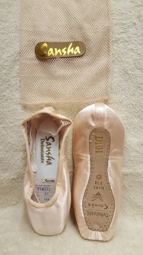 Debutante -- Demi-Pointe Shoe -- Peach Pink Satin Strong Step Wide Path