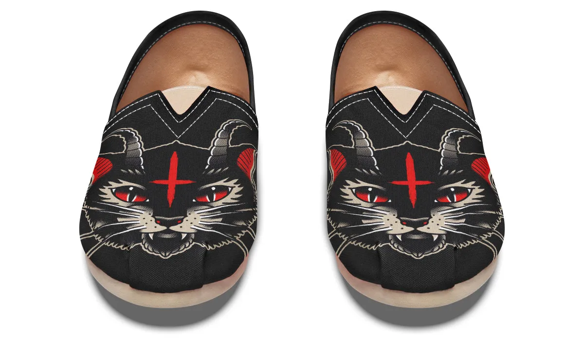 Demon Cat Casual Shoes Mesh Rubber Sole