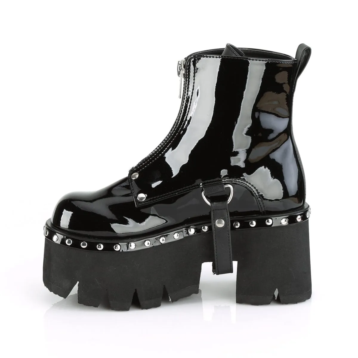 Pearl Shine ASHES-100 Black Patent -Vegan Leather