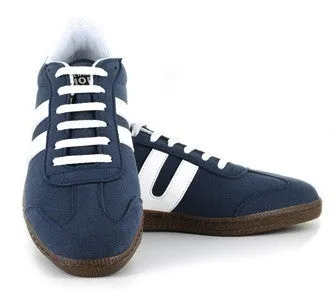 Stone Grip Cheatah Sneaker in Navy from Vegetarian Shoes
