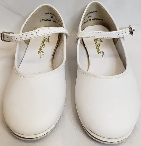 Quela Jr. -- Children's Economy Tap Strap -- White Comfort Shank Forest Mood