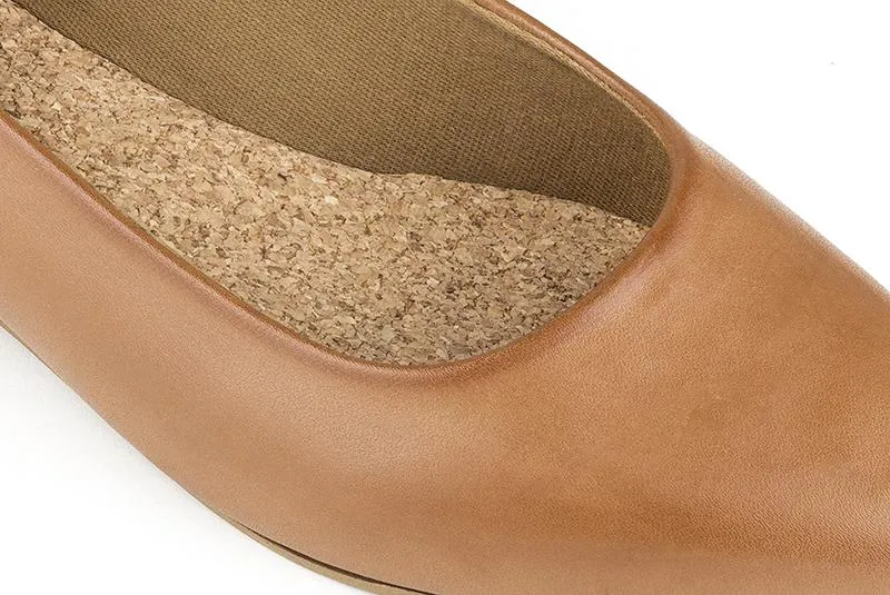 Ice Grip Arch Care Diana Flats in Tan from Ahimsa