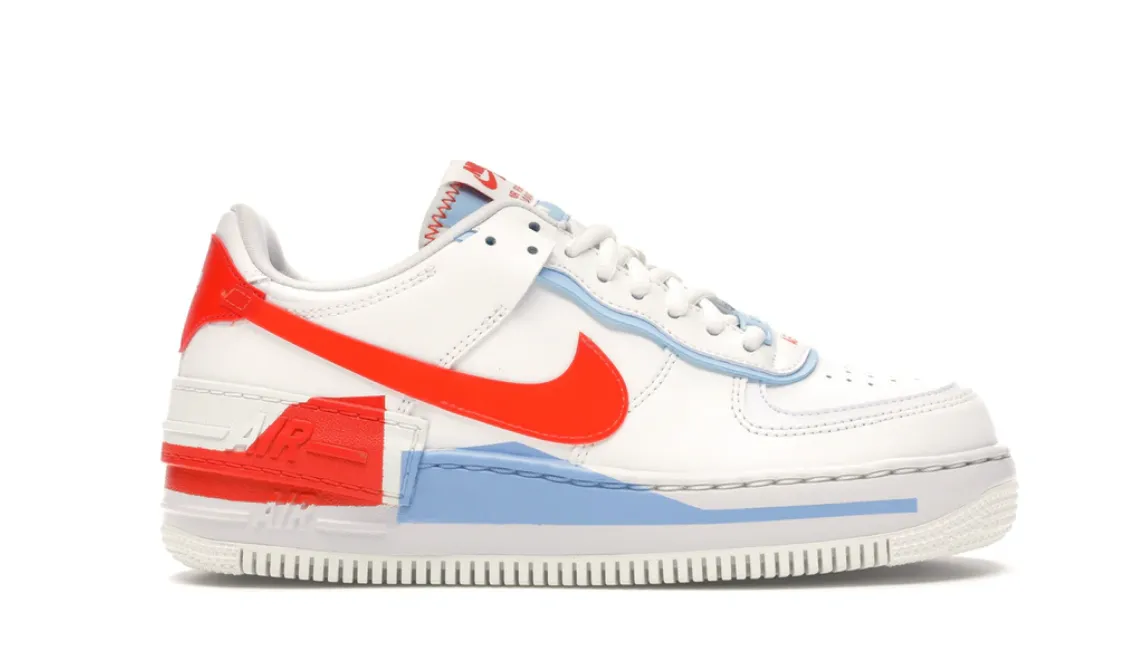 Nike Air Force 1 Shadow Summit White Team Orange (W) Firm Edge forest walk