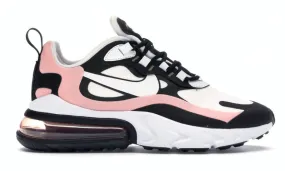Run Free Ultra Light Urban Walkers Nike Air Max 270 React Black White Bleached Coral (W)