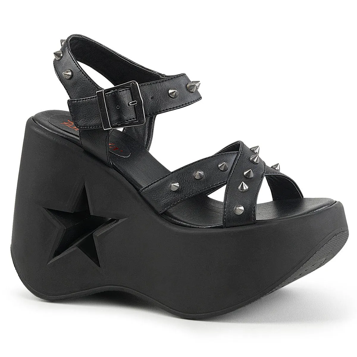 Beauty Walk Secure DYNAMITE-02 Black Vegan Leather