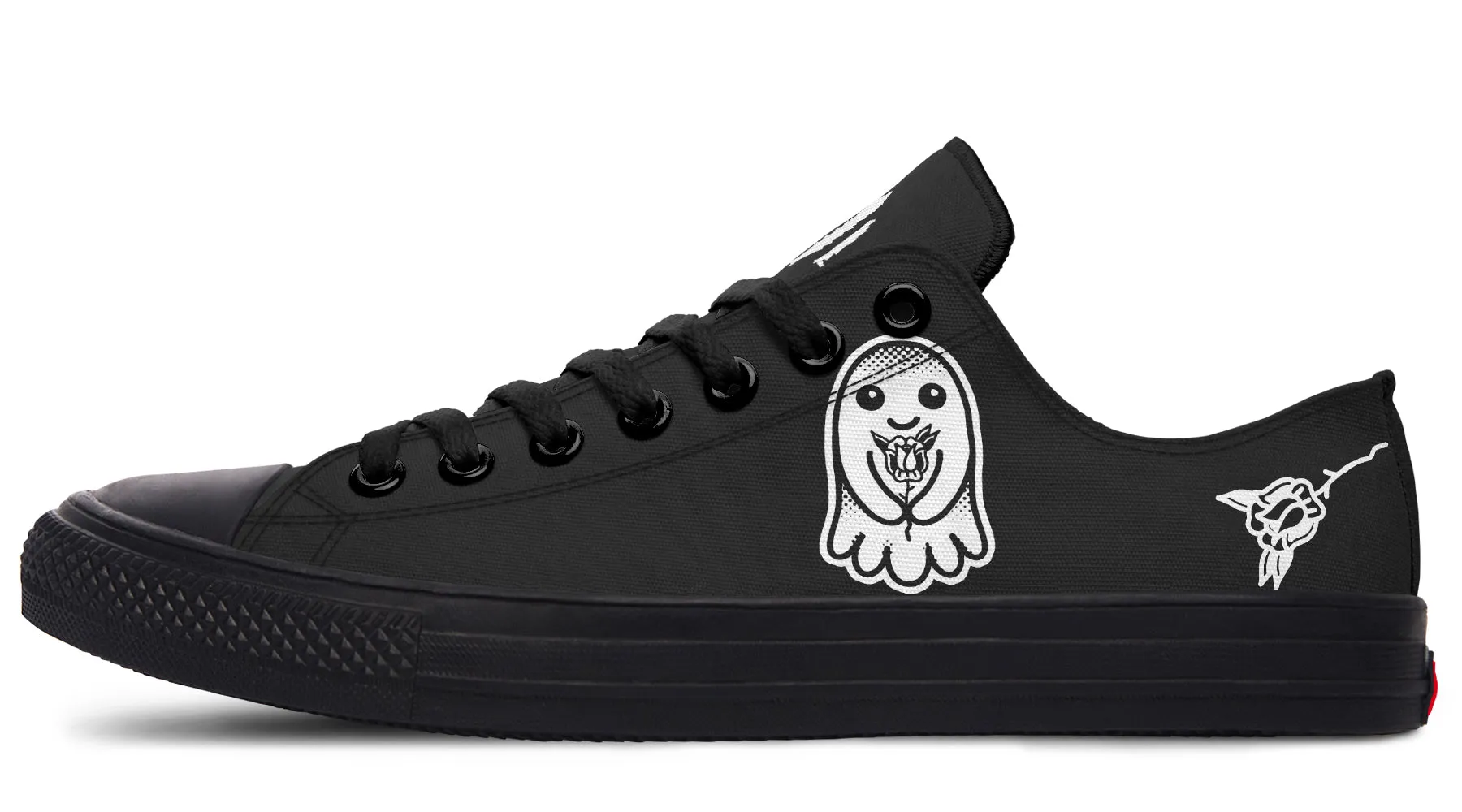 Flower Ghost Low Tops Comfort Cushion Queen Fit