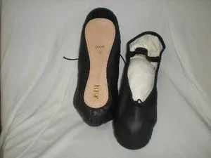 orthopedic Economy Dansoft -- Leather Full Sole Ballet -- Black