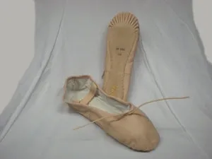 Slip On Style Dance Mode Economy Dansoft -- Leather Full Sole Ballet -- Pink