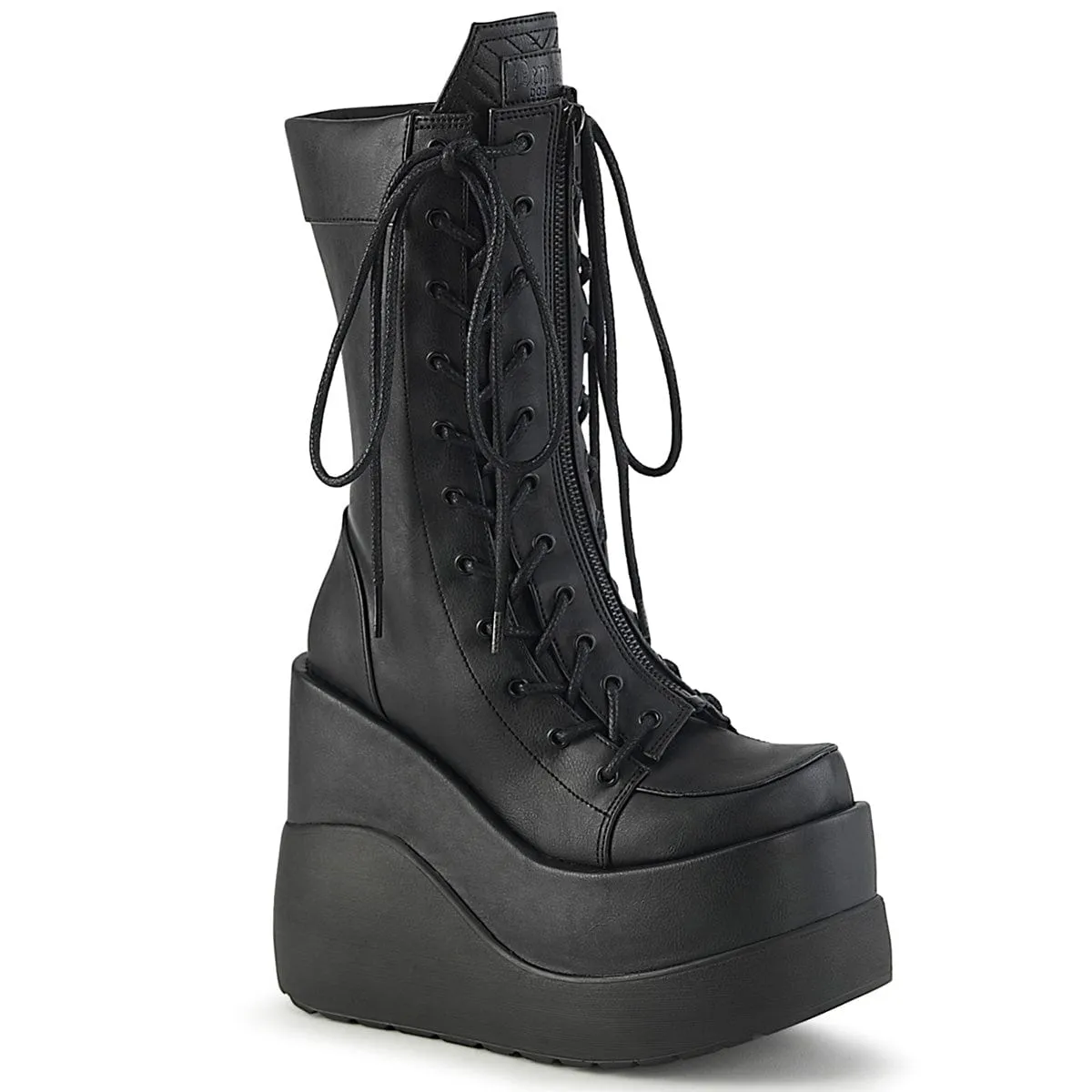 Shiny Tone Love Path VOID-118 Black Vegan Leather-Patent