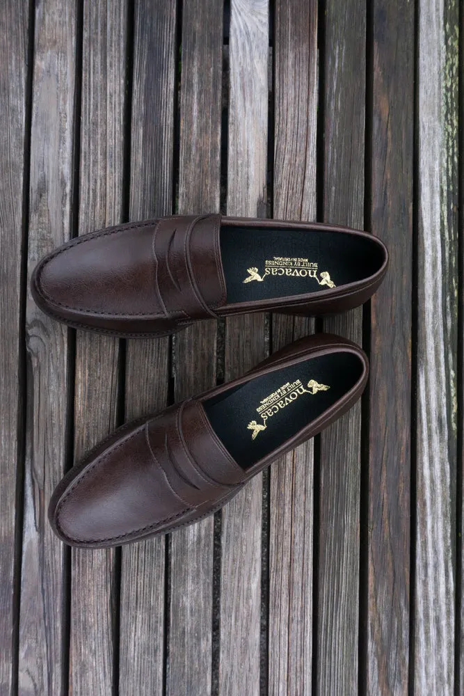 Run Free Swift Glide Anthony Loafer in Brown from Novacas