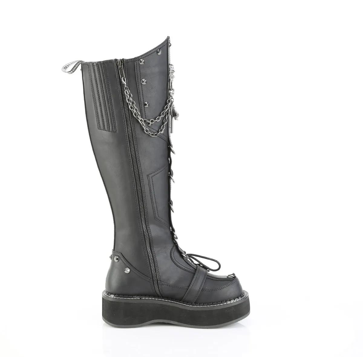 EMILY-221 Black Vegan Leather Desert Run Frost Safe