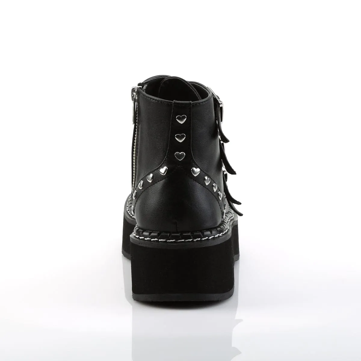 EMILY-315 Black Vegan Leather Supportive structure
